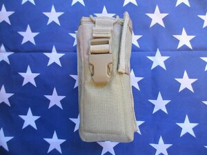 T400-1☆米軍3Cカラー　MOLLＥ　ラジオポーチ/小型携行無線機携帯用モール　ポーチ/MBITR　POUCH　アフガン　イラク装備/USMC米国海兵隊