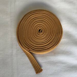 日本刀　刀装具　柄糸　絹　オレンジ色　4メートル　幅10㎜