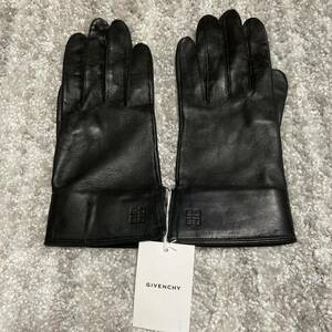 未使用　GIVENCHY ジバンシー　レザー　グローブ　羊革 手袋 黒　革手袋