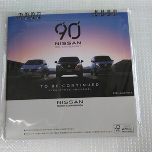 日産 2024年 カレンダー 90th ANNIVERSARY　卓上カレンダー