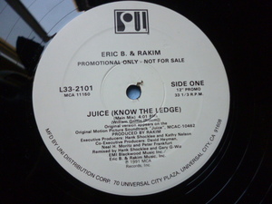 Eric B. & Rakim / Juice (Know The Ledge) 試聴可 疾走感半端ない！激渋アッパー HIPHOP CLASSIC 12 