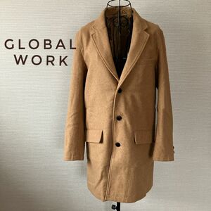 GLOBAL WORK グローバルワーク チェスターコート M キャメル