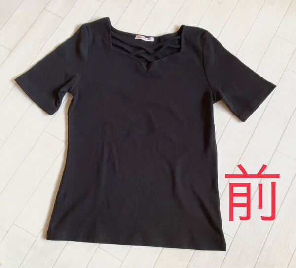 半袖カットソー ブラック Lサイズ