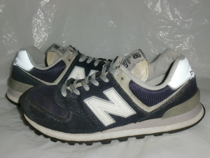 ★new balance ML574 VIC `16製ニューバランス ML574 ネイビー/ホワイト/グレー US 6D