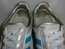 ★adidas L.A.TRAINER `12製アディダス V22588 L.A.トレーナー メタリックシルバー/サックス_画像7