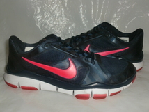 ★NIKE FREE TR 2 FUSE `11製ナイキ 474085-401 フリートレーナー 2 フューズ ミッドナイトネイビー/ピンクレッド 着用回数少_画像2