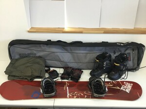 ●代TW146 【直接引取限定】 BURTON スノーボード ROSSIGNOL ロシニョール SULTAN サルタンモデル スノーボード 155㎝ ケース付 セット