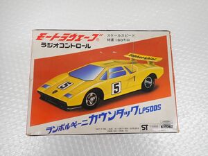 ☆代KUR223-60　当時物・レア　WAKO ワコー 1/24 RCカー モートラウェーブ ランボルギーニ カウンタック LP500S 元箱付 ラジコンカー