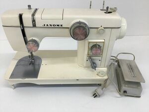 ●営AD289-120　JANOME ジャノメ ミシン MODEL 802 ハンドメイド ハンドクラフト 手工芸 フットペダル ジャンク