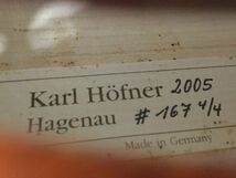 ●営KZ344-120　Karl Hofner カールヘフナー 2005 バイオリン Hagenau #167 4/4 ドイツ製 弦楽器_画像9