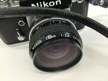 ●営KZ351-60　Nikon F2 Nikon NIKKOR 28ｍｍ 1:2.8 ニコン 一眼レフ フィルムカメラ_画像8