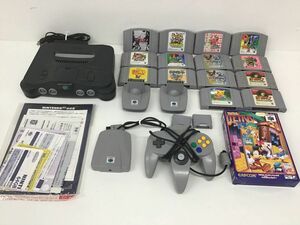 ●営SR574-80　【通電確認済み】 NINTENDO64 本体・周辺機器・ソフトまとめ NUS-001 ポケモン/マリオパーティ/ゼルダ/星のカービィ など