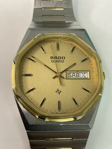 営KZ277-60◆ RADO ラドー コンビ デイデイト 114.3326.4 QZ クォーツ 腕時計 （現状品）