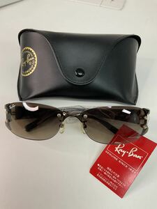 営ST095-60◆ 【新品・タグ付き】Ray Ban レイバン RB3397 014/13 59□16 130 ブラウン サングラス ケースあり