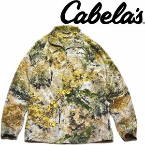 1点物◆カベラスCabela's迷彩柄プルオーバーフリースジャケット古着メンズレディースOKアメカジ90sストリート/アウトドアブランド茶370934