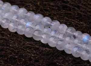 [EasternStar] international shipping 5A moonstone month length stone Power Stone Moonstone sphere size 10mm handmade 1 ream sale length approximately 40cm