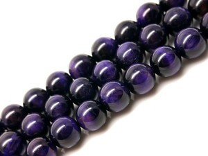 [EasternStar] international shipping 7A purple Tiger I Purple Tiger Eye. eyes stone . eye stone sphere size 10mm 1 ream sale length approximately 40cm