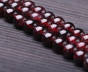 [EasternStar] international shipping A garnet .. stone ... stone Garnete Power stone sphere diameter 3mm 1 ream sale length approximately 40cm