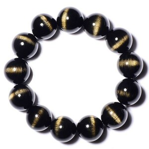 [EasternStar] international shipping cat's-eye Golden obsiti Anne special selection Friday stone bracele sphere size 18mm arm around approximately 21cm