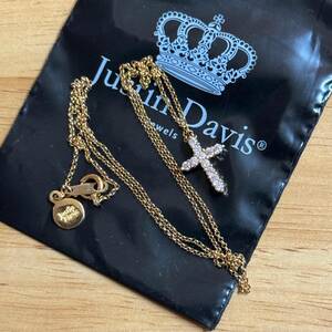  прекрасный товар Justin Davis GNJ001 K18YG Cross бриллиантовое колье Justin Davis стандартный товар 18K желтое золото 18 золотой подвеска 750