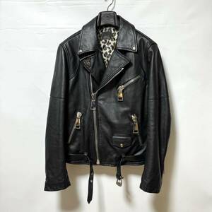  superior article ga yellowtail erepaji-ni leather double rider's jacket regular price 246,240 jpy 48(L) Gabriele Pasini Lardini company manufactured LARDINI car f original leather 