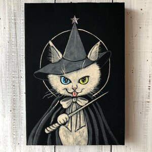 "Магическая кошка Лори" SM Size Art Work Original Cat Yoko Tokushima Works Works