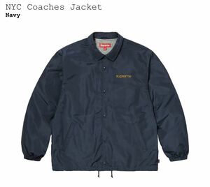 Supreme Nyc Coaches Jacket Navy Ｌ　コーチジャケット ネイビー シュプリーム