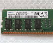 PC用メモリ SAMSUNG 4GB 1Rx8 PC4-2133P-UA1-11 M378A5143EB1-CPB 4GB 中古 148_画像3