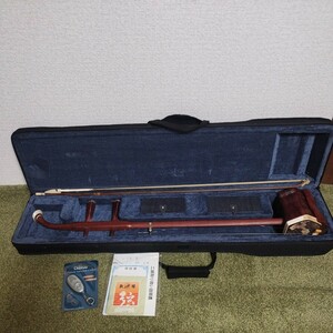 二胡 上海二胡 NK-170 敦煌 セミハードケース付き 民族楽器 弦楽器