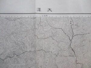 ce1102　5万分1地図　大澤　山形県　大正5年　大日本帝国陸地測量部