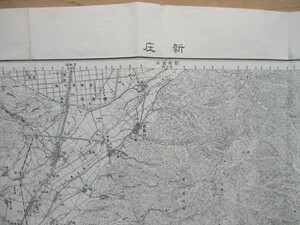 ce1120　5万分1地図　新庄　山形県　昭和29年　地理調査所