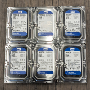 WD HDD 3.5インチ 500GB 6個セット 正常判定 ジャンク品 H036