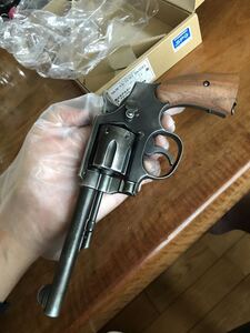 HWS ハートフォード　HW樹脂製　SPGマーク有　S&W victory model us property ビクトリーモデル　5インチ　発火式モデルガン　古美塗装