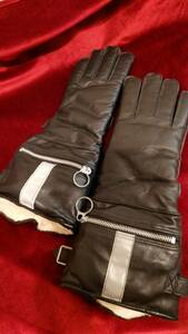 奇跡！　美品　★未使用 Lewis leathers ルイスレザー ヴィンテージ　モーターサイクルグローブ　ガントレットグローブ　M デッドストック