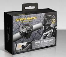 【WING】新品即決☆送料無料！STEELMATE（スチールメート）バイク用TPMS空気圧監視モニターTP-90_画像1