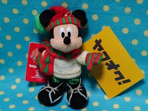 TDL◎25周年アニバーサリーイヤー2008◎クリスマス◎パレードぬいぐるみバッジ キーチェーン◎ミッキー◎ディズニー◎TDS◎バッヂ