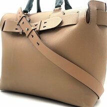 【定価20万円・現行品】BURBERRY バーバリー ベルトバッグ 2way ハンドバッグ ショルダーバッグ 金具 レザー バイカラー レディース 1円 50_画像1