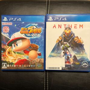 中古2本セット【PS4】 Anthem [通常版] パワプロ2016 パワフルプロ野球