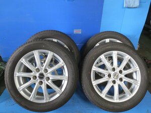 (I)　ヨコハマブルーアース205/55/Ｒ16/PCD114.3/6.5Ｊ　22年製造社外アルミホイール付き4本セット。　オーリス等。（2632）