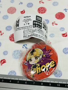 カプセルトイ ガチャガチャ ガシャポン ガチャガチャ ぴた！でふぉめ TinyTAN Butter 缶バッジ j-hope