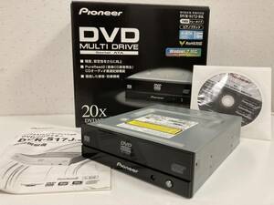 パイオニアPioneer 内蔵型 SATA スーパーマルチドライブDVDドライブ[DVR-S17J-BK]RoHS対応 S-ATA ピアノブラック静音防塵DVD+-R 20x 中古品