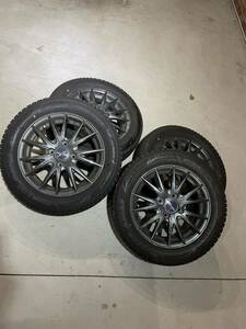 *送料無料*バリ溝！21年！キレイ！ほぼ10分★スタッドレス 155/65R14 ブリヂストン VRX3