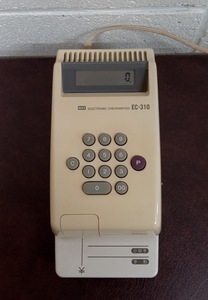 v MAX check writer EC-310 / operation verification goods Max small stamp hand-print issue seal character 8 column receipt receipt for office electronic electron 