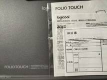 Logicool Folio Touch キーボードケース ipad pro 11インチ用(第1世代と第2世代) 動作未確認_画像7
