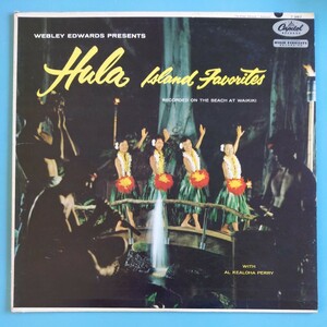 【US盤/試聴済LP】Webley Edwards『Hula Island Favorites』1960年T987★Al Kealoha Perry★アイランド・ミュージック