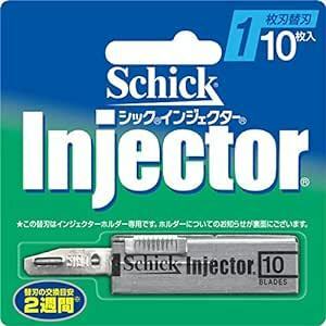 シック Schick インジェクター 1枚刃 替刃 (10枚入) 髭剃り カミソ