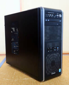 （中古PC本体）G-GEAR Corei7-4770/Win10pro＋Office H&B2013/SSD(240GB)+HDD(2TB)/8GBメモリー/GeForce GTX660(2GB)