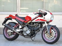 60【評価A】DUCATI モンスター900 M900 実動 純正 ナンバー プレート ホルダー ステー S4RS M1000 S2R MS4 M400 400SS 900SS_画像5