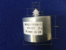 MO9Z1TP24-1【即決即送】7mmシャフト長SANKOカセット用DCモータ TEAC [430Ｐr/273120M] M09ZP24-1 SANKO Cassette Motor DC12V １個セット_画像2