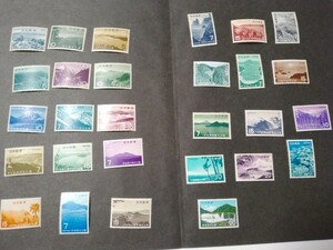 大2次国立公園切手　1963年～記念切手　雲仙岳他　311円分　